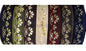 Florale Eleganz - Webband mit Blumenmuster in verschiedenen Farben