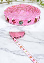 Herzchen & Cupcakes – 16 mm Webband in Rosa