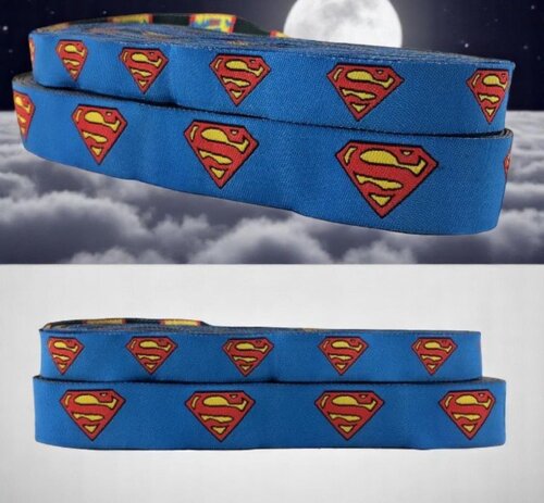 Superman Power – Webband 16mm mit Superhelden-Logo