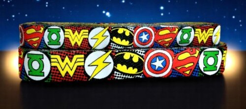 Superhelden vereint – Webband 16mm mit ikonischen Logos