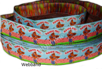 „Adopt Me! – Herzliches Tierschutz-Webband“ 20mm