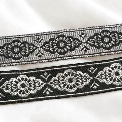 Shiny woven ribbon ornament - 20mm