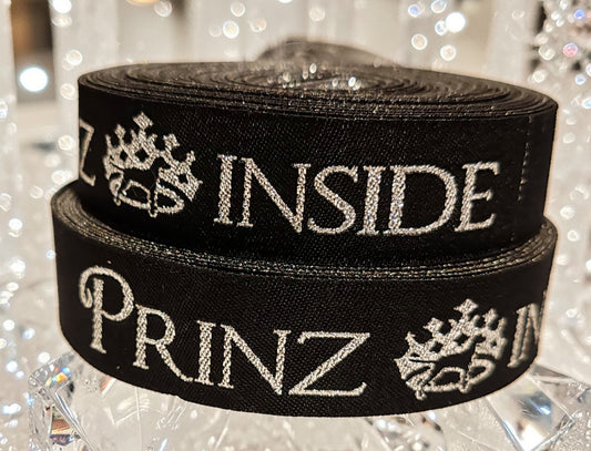 Prince Inside – woven ribbon with royal sheen in 22mm