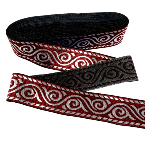 Griechisches Ornament  Wellen  Webbänder - Elegante Ornamente in Blau und Rot