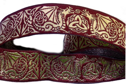„Mystic Celtic Dragons“ – Mittelalter-Webband 34 mm