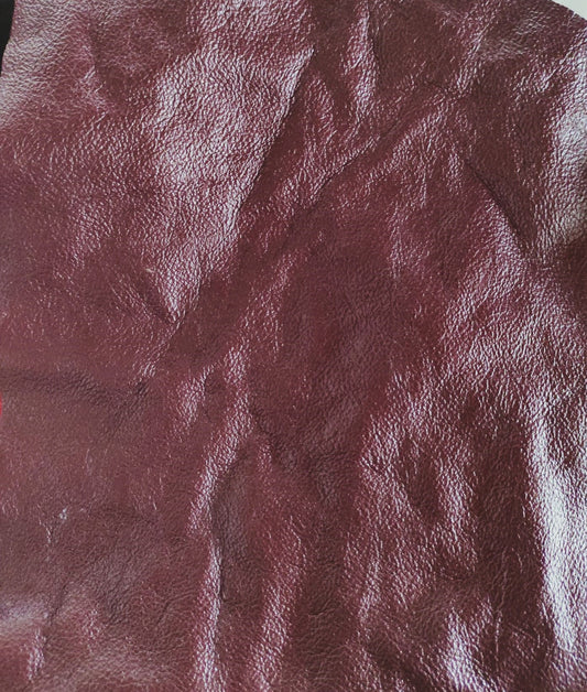 Restposten Lederstreifen (Echt, Nappaleder) Blutrot