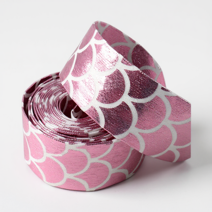 🧜♀️ Schillerndes Meerjungfrauen-Stoffband mit Metallic-Laminierung ✨