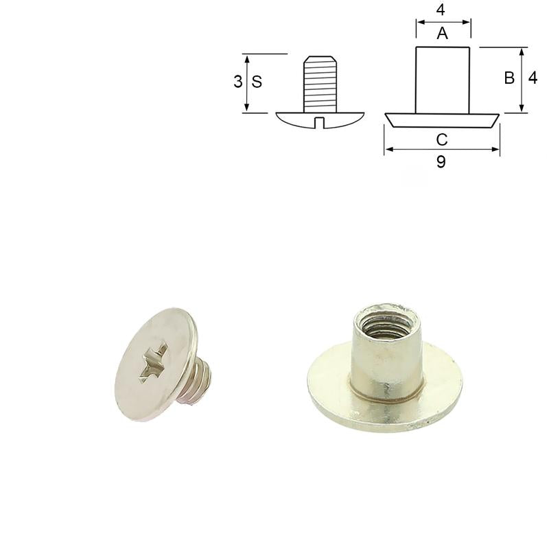 Buchschraube Gürtelschraube 10Stk, verschiedene Größen