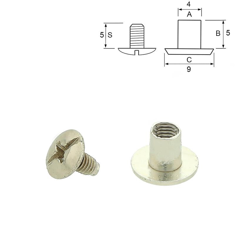 Buchschraube Gürtelschraube 10Stk, verschiedene Größen