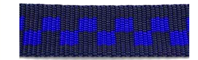 Double-sided checkered webbing in various colors