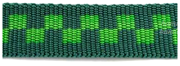 Double-sided checkered webbing in various colors
