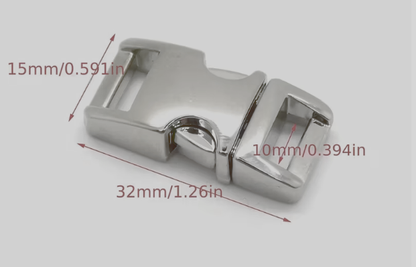 Glänzende & Matte Metall-Klickverschlüsse | Robust & Stilvoll, 11mm Breite