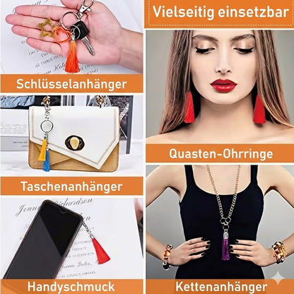 Schmuckanhänger Quaste – Farbenfrohe Akzente für Hund & Halter